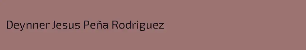 Deynner Jesus Peña Rodriguez
